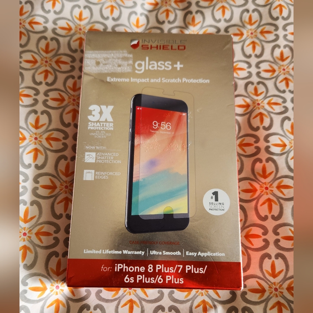 Glass+ Screen Protector for iPhone 8 Plus/7 Plus/6s Plus/6 Plus